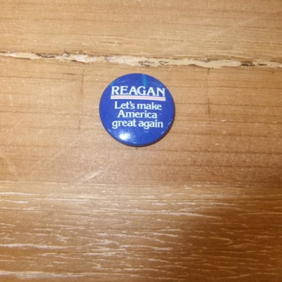 "Let's make America great again" Ronald Reagan Pin - Picture 1 of 3